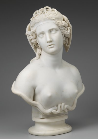Medúza, 1854 körül alkotó: Harriet Goodhue Hosmer