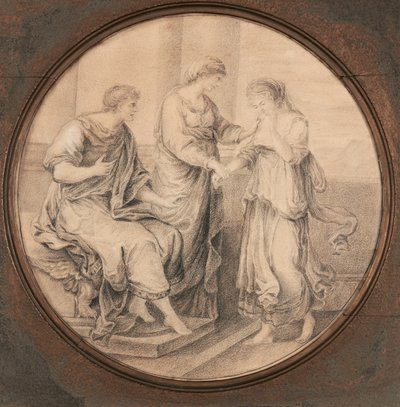 A két klasszikus kép egyike Angelica Kauffmann után alkotó: Harriet Todd
