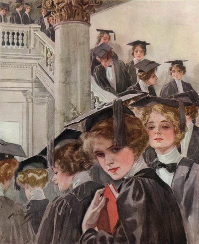 A Liberal Education (színes litográfia) alkotó: Harrison Fisher