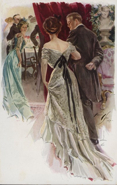 Illusztráció: Amikor egy férfi megházasodik, Mary Roberts Rinehart (színes litó) alkotó: Harrison Fisher