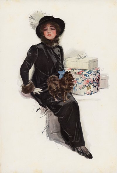 My Lady of Yule (színes litográfia) alkotó: Harrison Fisher