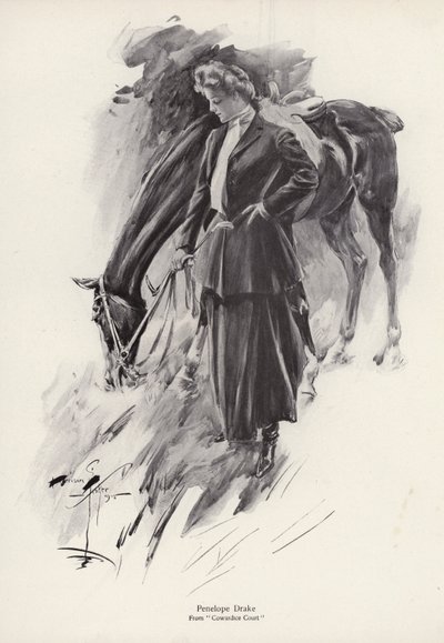 Penelope Drake karaktere a Gyáva udvar című regényből, George Barr McCutcheontól (lithó) alkotó: Harrison Fisher