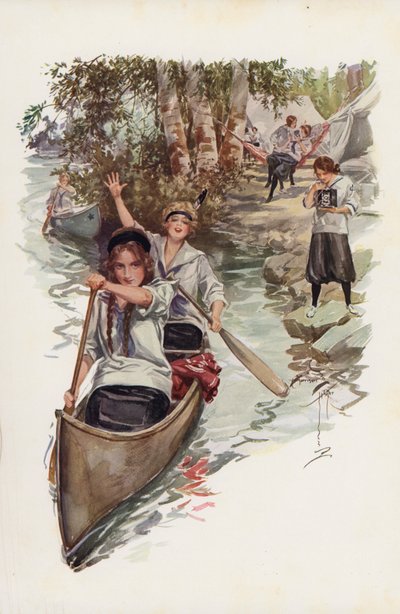 Akkor és most (színes litográfia) alkotó: Harrison Fisher