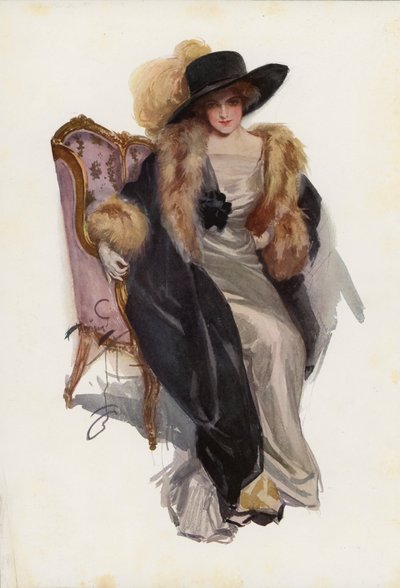 Egy költőhöz, a Dulcineából (színes litográfia) alkotó: Harrison Fisher