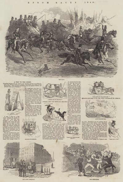 Epsom Races, 1849 alkotó: Harrison William Weir