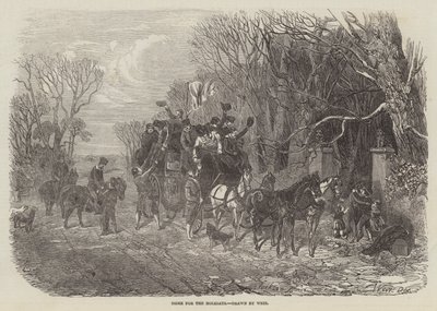 Otthon az ünnepekre alkotó: Harrison William Weir