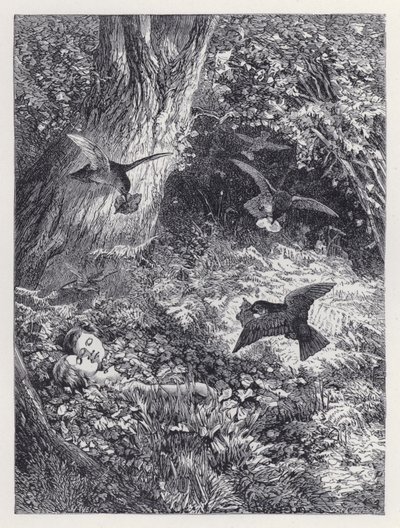 A gyerekek a fában (metszet) alkotó: Harrison William Weir