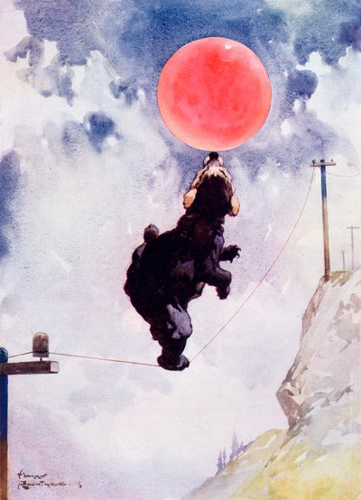 Kíváncsi vagyok, mi ez, a „Marie-José hercegnő gyermekkönyvéből”, 1916-ban (színes litó) alkotó: Harry Rountree