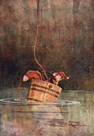 A farkas és a róka (színes litó) alkotó: Harry Rountree