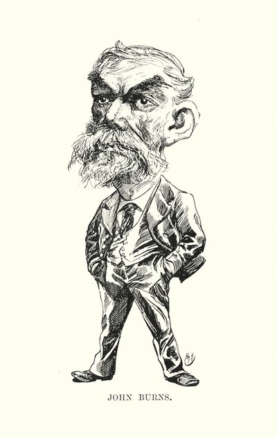 John Burns (litográfia) alkotó: Harry (after) Furniss