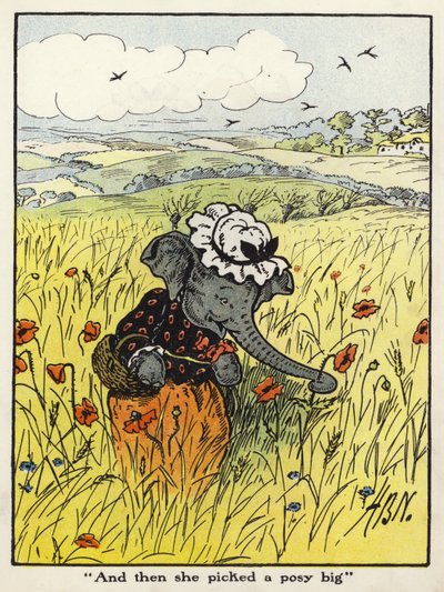 "És akkor kiválasztott egy nagy pólót" (színes litho) alkotó: Harry B Neilson
