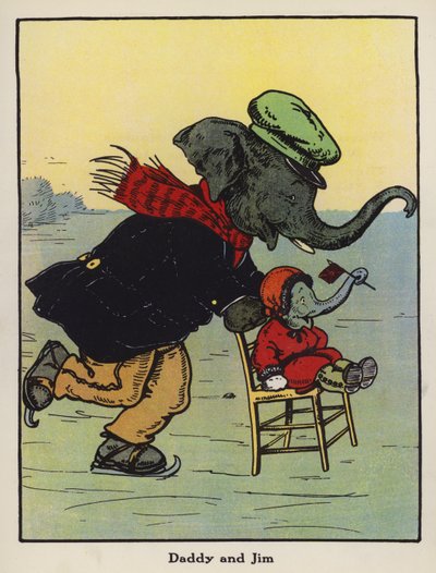 Apa és Jim (színes litó) alkotó: Harry B Neilson