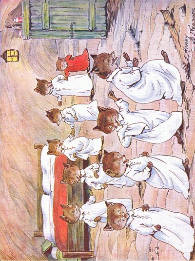 Kedves kis rókái, nyolc, kilenc és tíz évesek, 1920 alkotó: Harry B Neilson