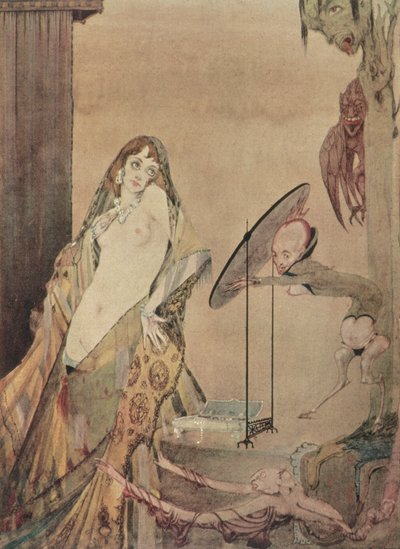 "Úgy bánj, más lénynek tűnök" Goethe "Faust" című illusztrációja alkotó: Harry Clarke