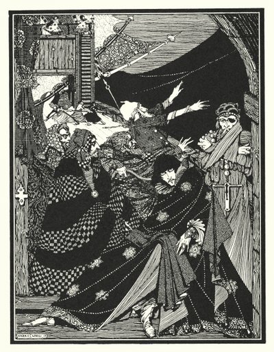 Edgar Allan Poe: MS Found in a Bottle (litográfia) alkotó: Harry Clarke