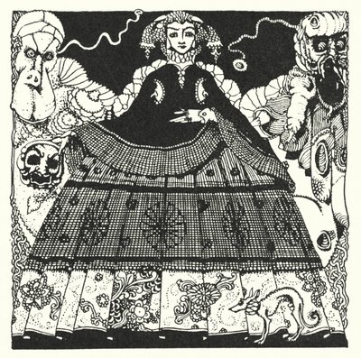 Edgar Allan Poe: Morella (litográfia) alkotó: Harry Clarke