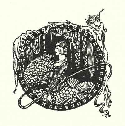 Edgar Allan Poe: A szemüveg (litográfia) alkotó: Harry Clarke