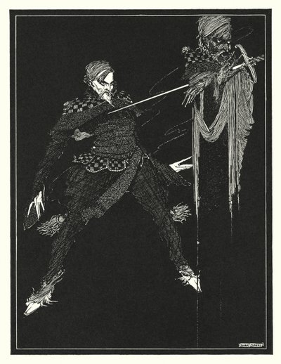 Edgar Allan Poe: William Wilson (litográfia) alkotó: Harry Clarke