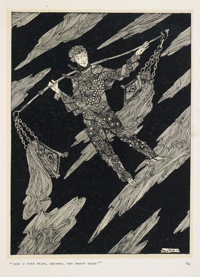 Star-Talk. – Hogy áll a kereskedésed, Vízöntő, ez a fagyos éjszaka? alkotó: Harry Clarke