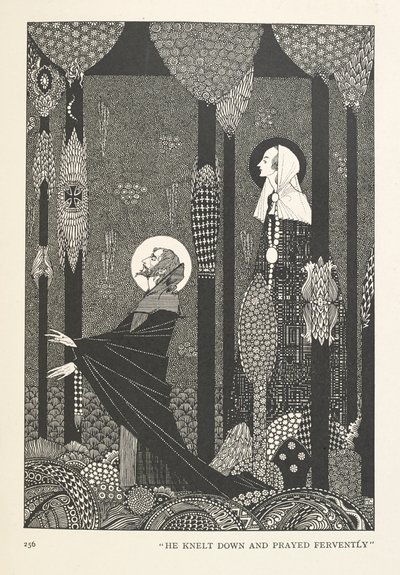 A mocsári király lánya. Letérdelt és buzgón imádkozott. alkotó: Harry Clarke