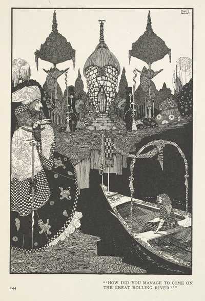 A Hókirálynő. Hogyan sikerült rájönnöd a nagy hullámzó folyóra? alkotó: Harry Clarke
