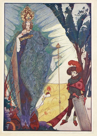 A Hókirálynő. Kay és a Hókirálynő. alkotó: Harry Clarke