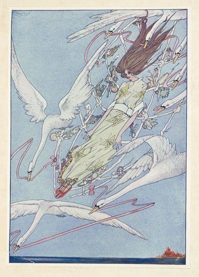 A vadhattyúk. Egész nap a levegőben repültek tovább. alkotó: Harry Clarke