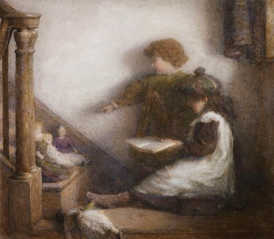 A fiatal iskola úrnője és asszisztense alkotó: Harry E. Jones