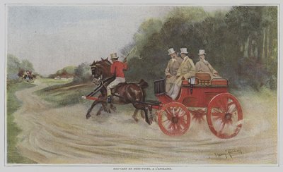 Kutyakocsi Demi-poste-ban, angol stílusban (angol stílusú kutyakocsi) alkotó: Harry Finney