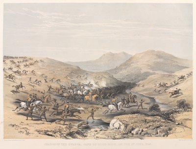 Támadás a Gwangán, a Jóreménység-foknál, 1846. június 8-án (színes litográfia) alkotó: Harry Francis Darell