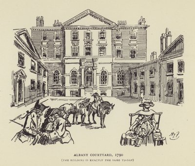 Albany Courtyard, 1790, Az épület ma is pontosan ugyanaz alkotó: Harry Furniss