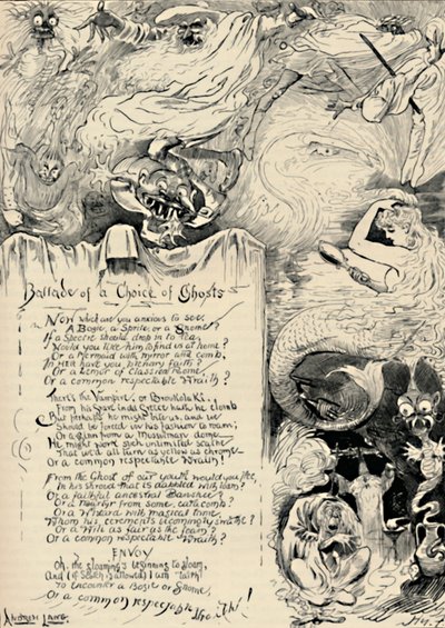 Ballada a választott szellemekről, 1886 alkotó: Harry Furniss