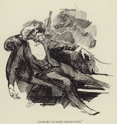Charles Dickens kimerült alkotó: Harry Furniss