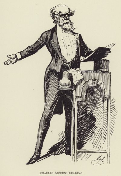 Charles Dickens olvas alkotó: Harry Furniss
