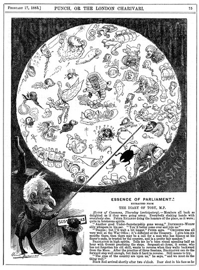 Az Országgyűlés lényege, 1883 alkotó: Harry Furniss