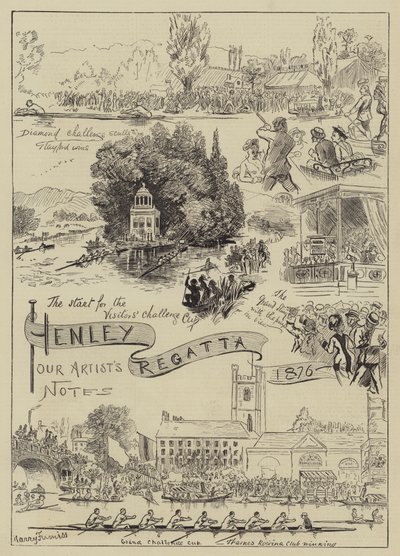 Henley Regatta, 1876 alkotó: Harry Furniss