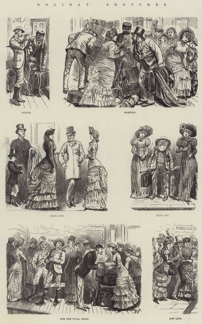 Nyaralás vázlatok alkotó: Harry Furniss