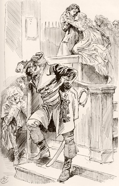 Illusztráció Charles Dickens meséje két városról című regényéhez alkotó: Harry Furniss