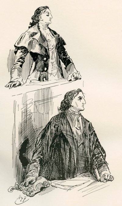 Illusztráció Charles Dickens meséje két városról című regényéhez alkotó: Harry Furniss