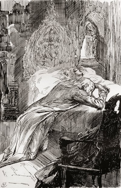 Illusztráció Charles Dickens The Old Curiosity Shop című könyvéhez alkotó: Harry Furniss
