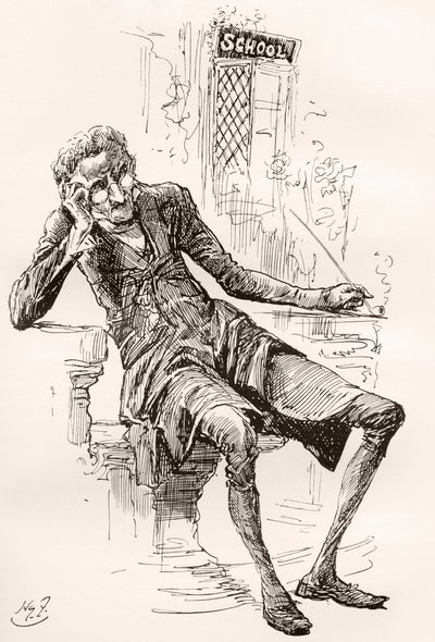 Illusztráció Charles Dickens The Old Curiosity Shop című könyvéhez alkotó: Harry Furniss