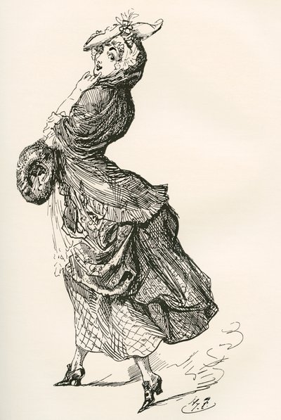 Illusztráció Charles Dickens Barnaby Rudge című regényéhez alkotó: Harry Furniss