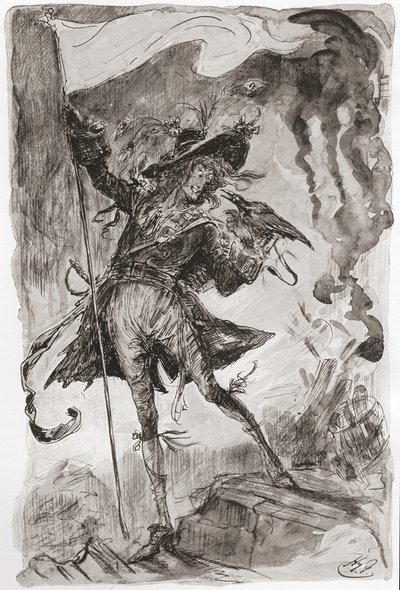 Illusztráció Charles Dickens Barnaby Rudge című regényéhez alkotó: Harry Furniss