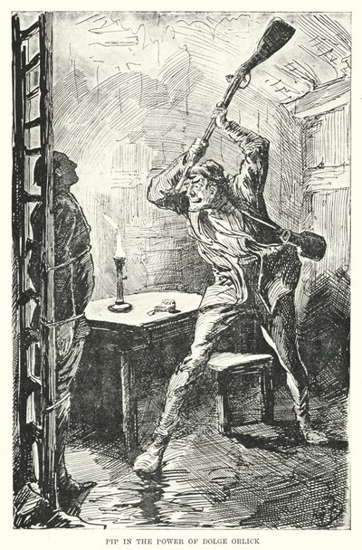 Illusztráció a nagy várakozásokhoz, Charles Dickens (litho) alkotó: Harry Furniss