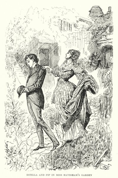 Illusztráció a nagy várakozásokhoz, Charles Dickens (litho) alkotó: Harry Furniss