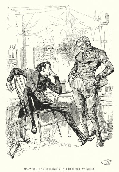 Illusztráció a nagy várakozásokhoz, Charles Dickens (litho) alkotó: Harry Furniss
