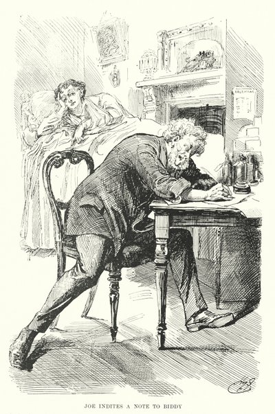 Illusztráció a nagy várakozásokhoz, Charles Dickens (litho) alkotó: Harry Furniss