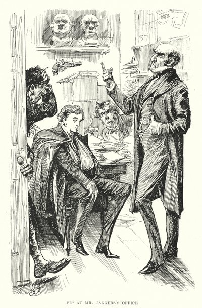 Illusztráció a nagy várakozásokhoz, Charles Dickens (litho) alkotó: Harry Furniss