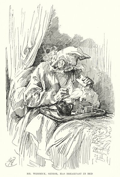 Illusztráció a nagy várakozásokhoz, Charles Dickens (litho) alkotó: Harry Furniss