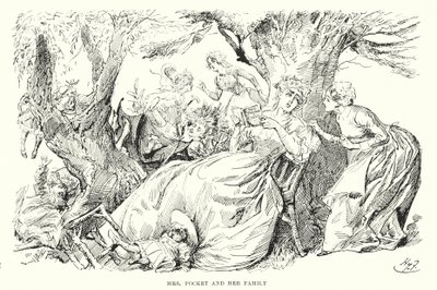 Illusztráció a nagy várakozásokhoz, Charles Dickens (litho) alkotó: Harry Furniss